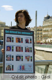 Action Politique & Animaux &agrave; Montpellier