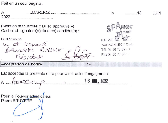 Acte engagement