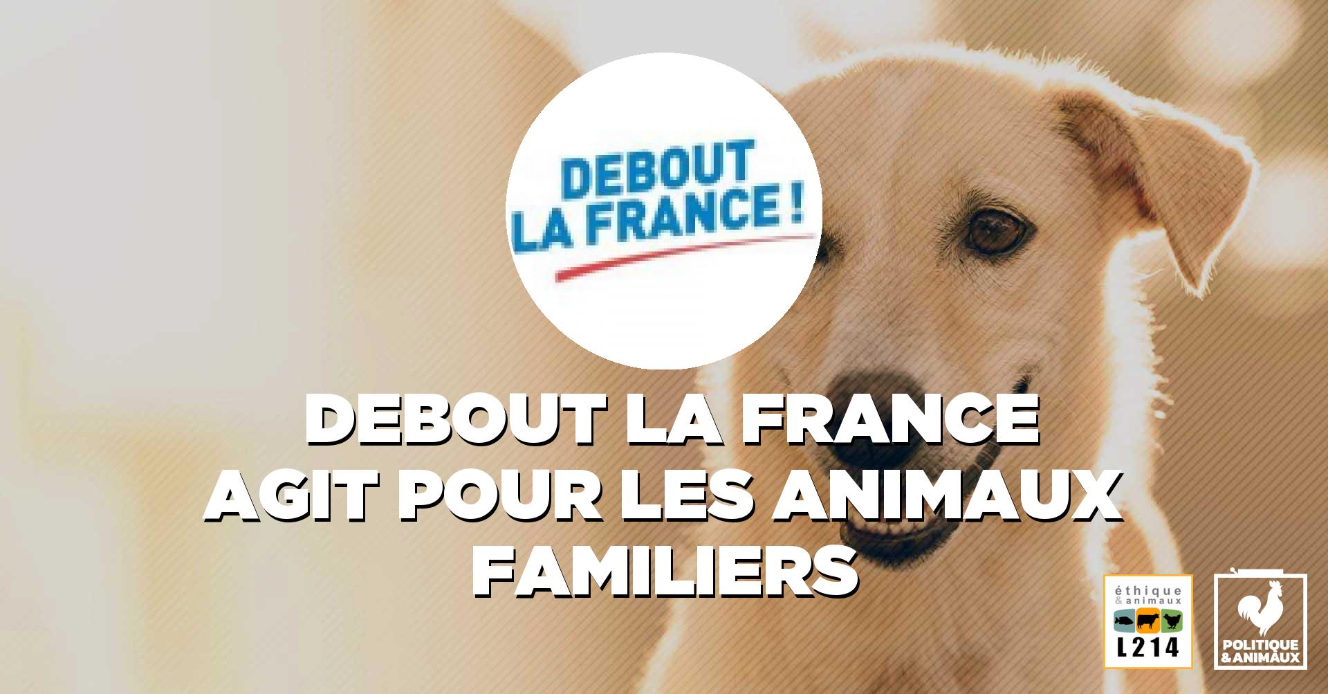 Animaux de compagnie Debout la France Politique & animaux