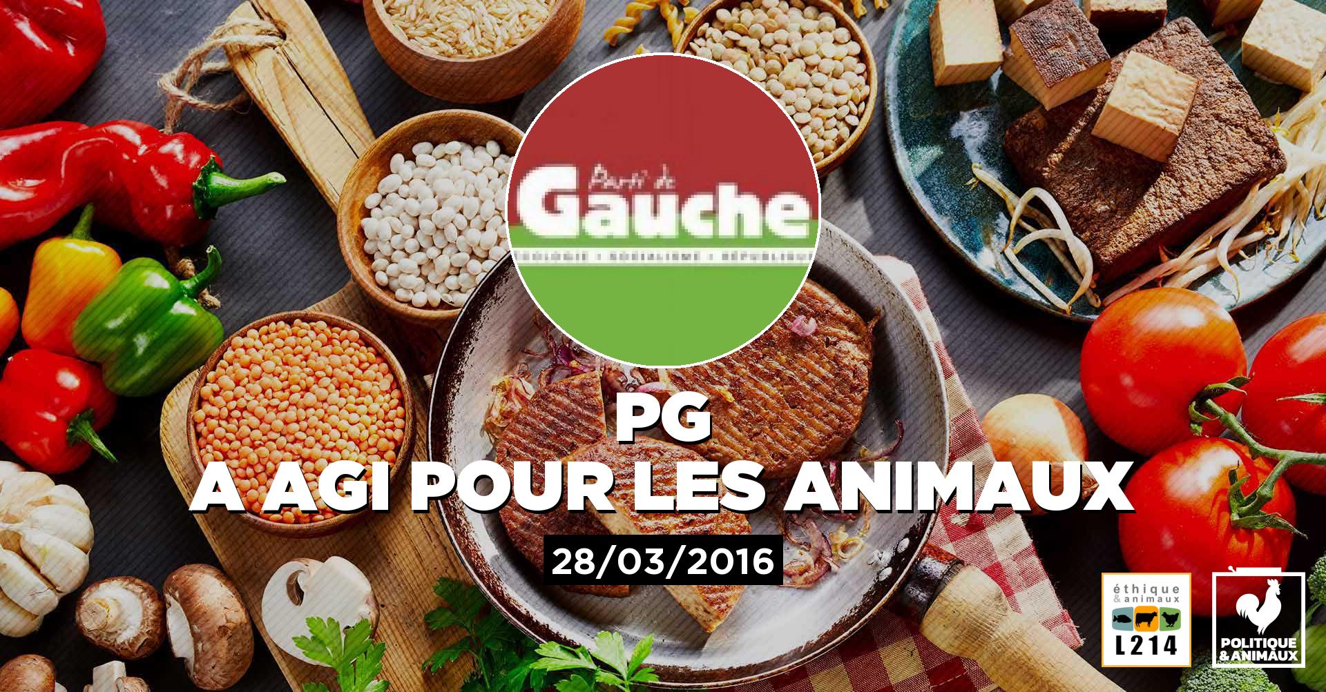 Le Parti de gauche promeut des options végétariennes dans
