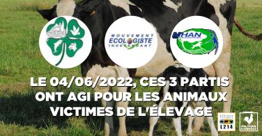 Logo Tous unis pour le vivant veut proscrire le transport d'animaux vivants en période de canicule