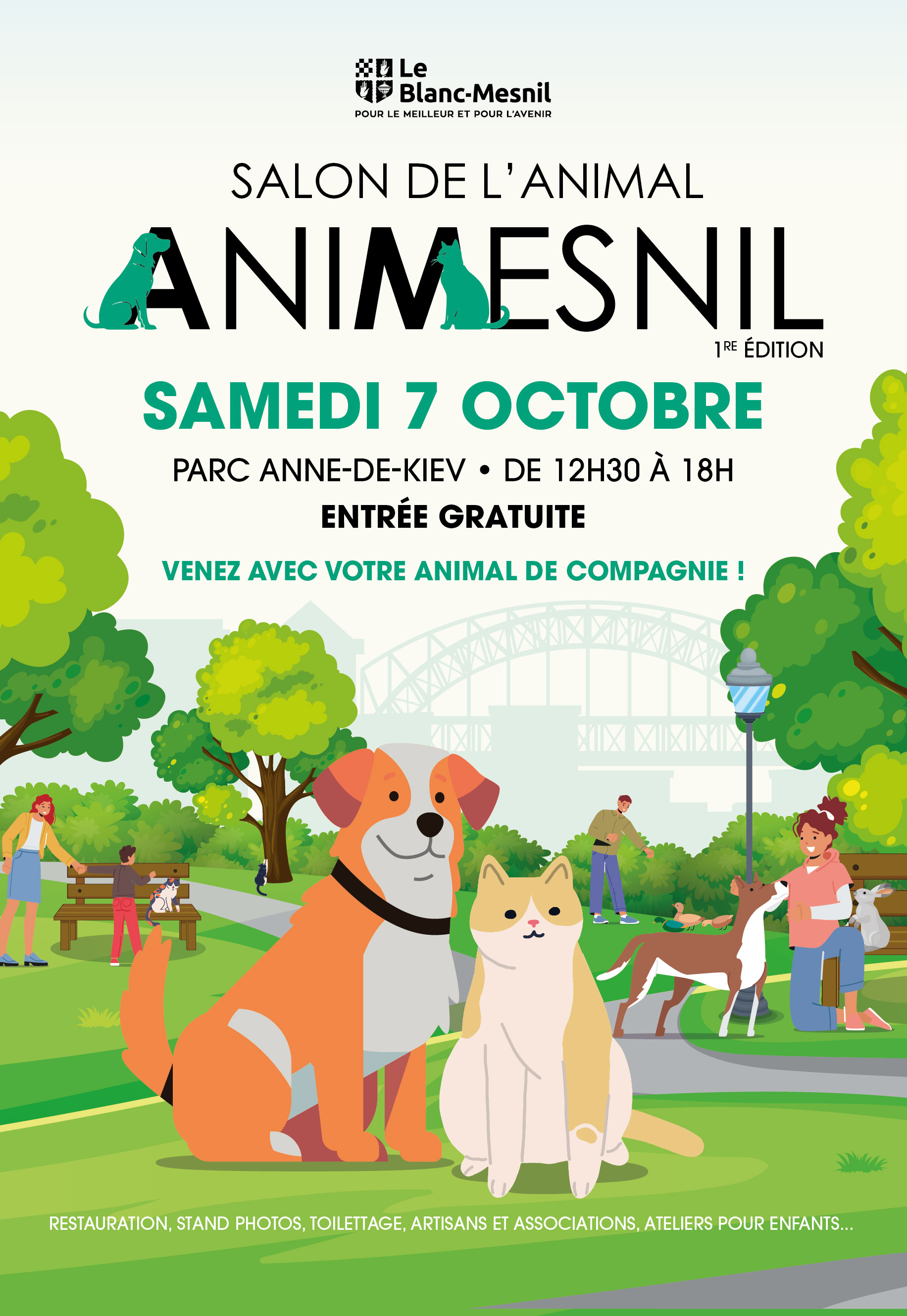 Affiche Blanc-Mesnil salon de l'animal