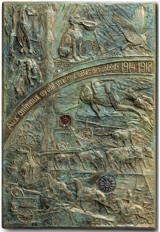 Montreuil plaque animaux de guerre