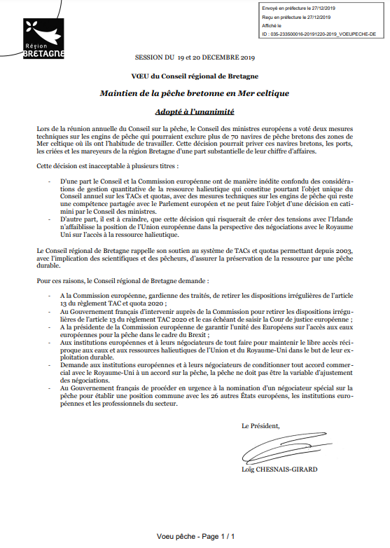 voeu région bretagne pêche